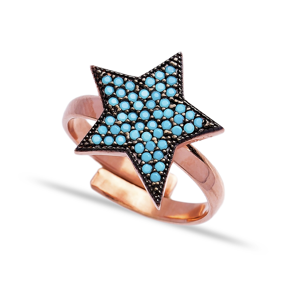 Wholesale Handcrafted 925K Adjustable Sterling Silver Star Ring