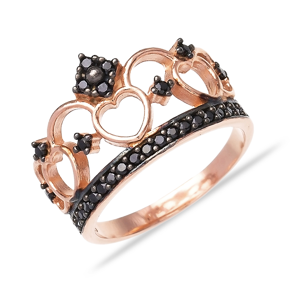 Turkish Wholesale Handcrafted Crown Silver Ring