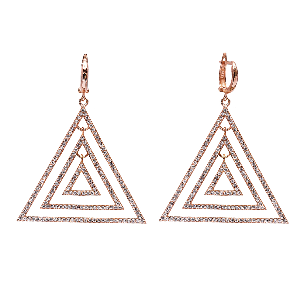 Triangle Wholesale Handmade 925 Sterling Silver Earring