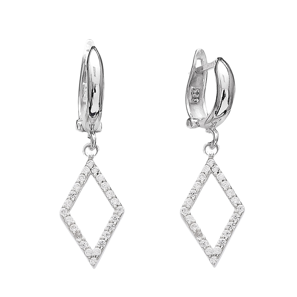 Dangle Clip On Earrings Turkish Wholesale Sterling Silver Earring