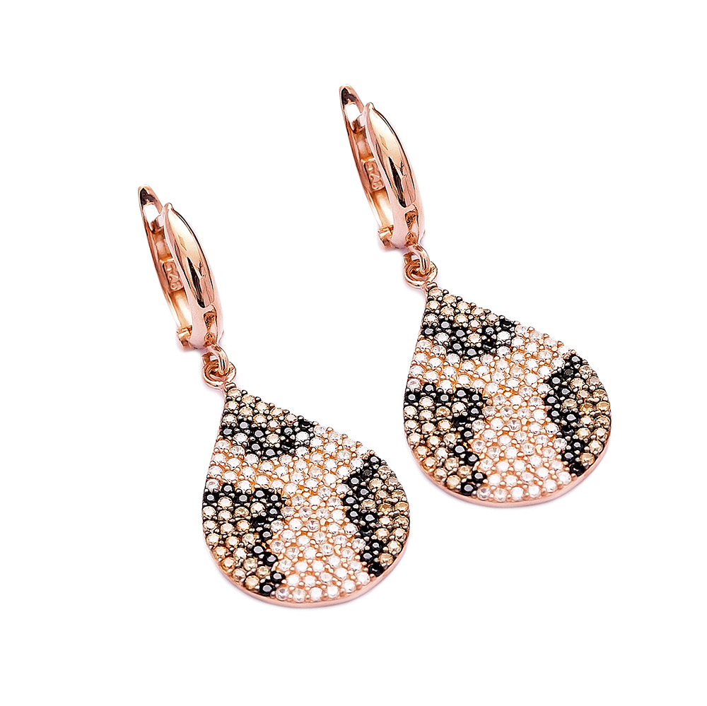 Leopard Earrings Turkish Wholesale 925 Sterling Silver Earring