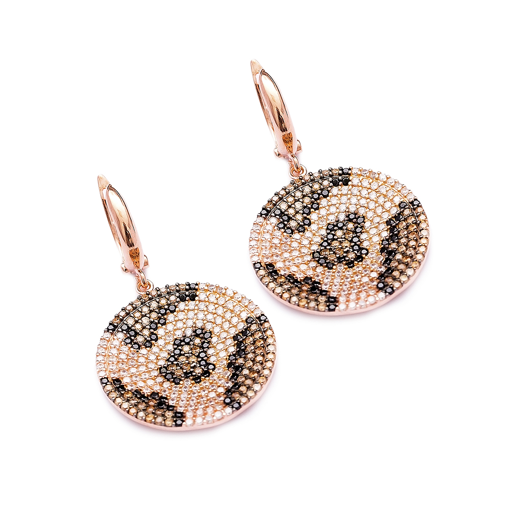 Leopard Earrings Turkish Wholesale 925 Sterling Silver Earring