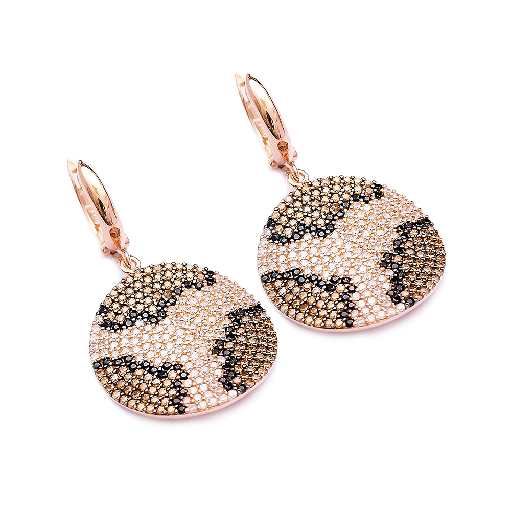 Leopard Earrings Turkish Wholesale 925 Sterling Silver Earring