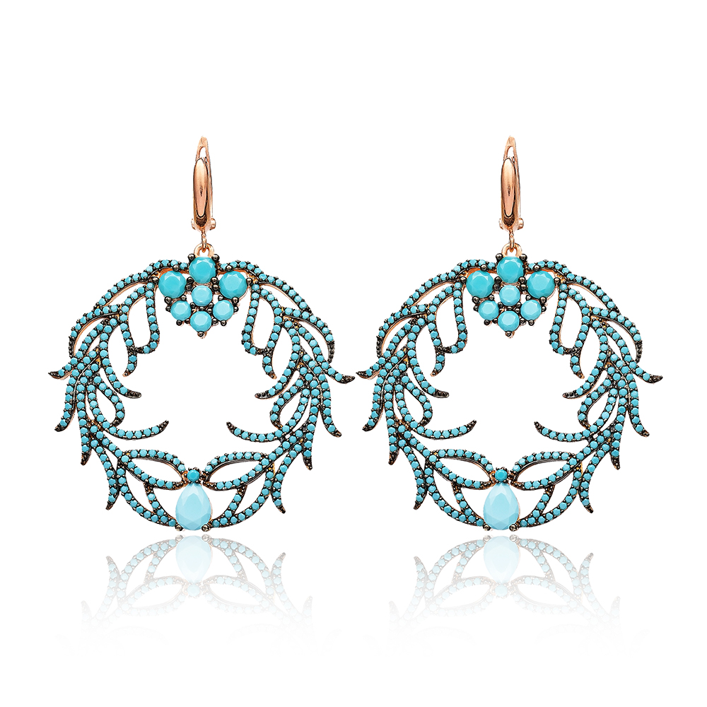 Ivy Round Earring Wholesale Turkish Sterling Silver Earring