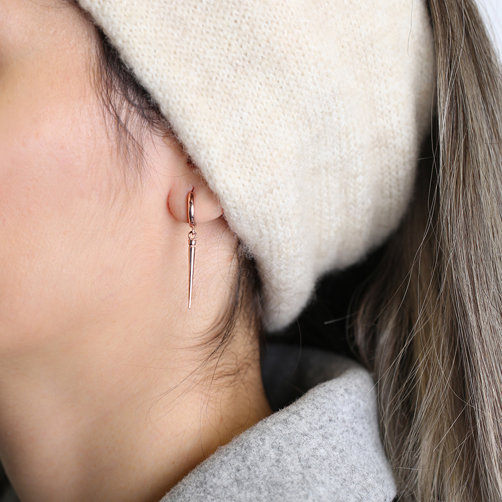The Arrow Design Dangle Earring Turkish Wholesale 925 Sterling Silver Earring