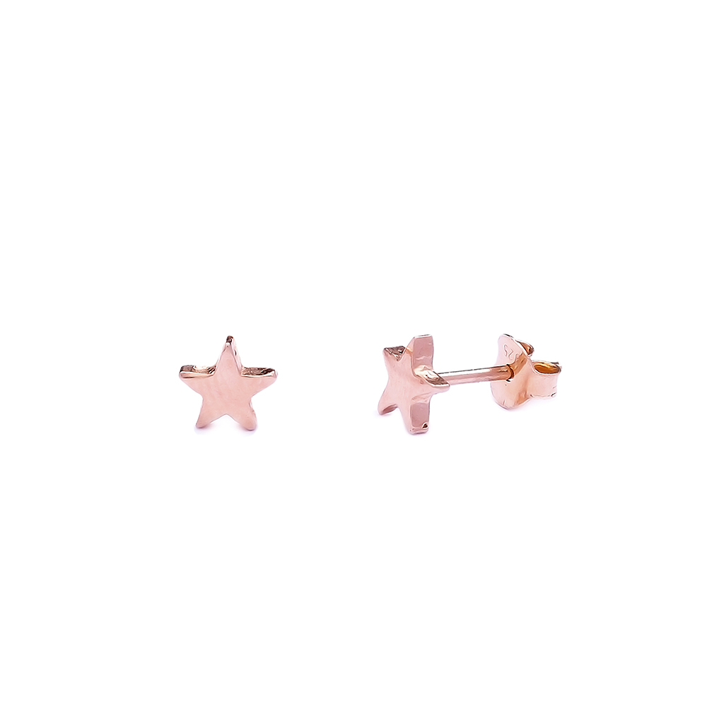 Minimal Star Sterling Silver Stud Earring Wholesale Handcrafted Silver Earring