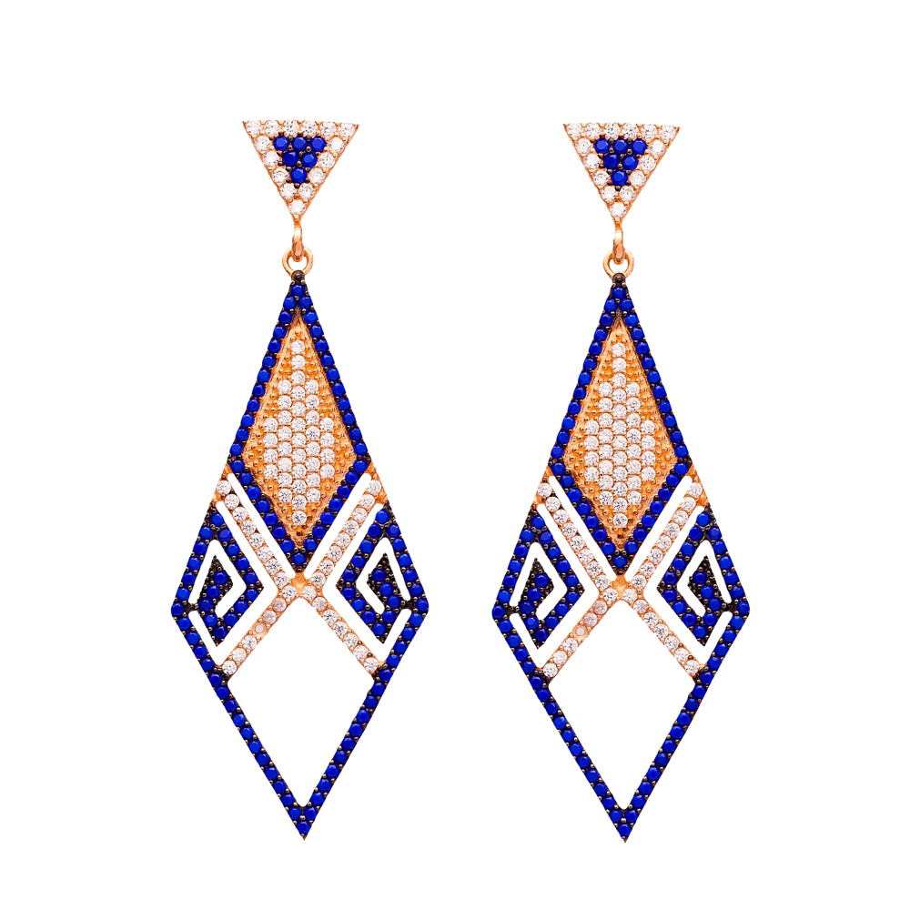 Delicate Chandelier Earrings Turkish Wholesale 925 Sterling Silver Jewelry