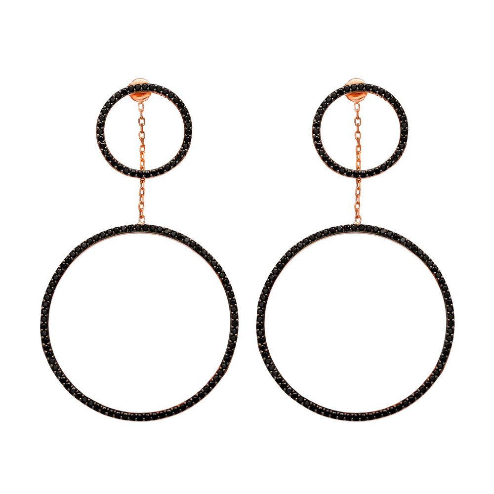 Circle Dangle Earring Wholesale Turkish Sterling Silver Earring