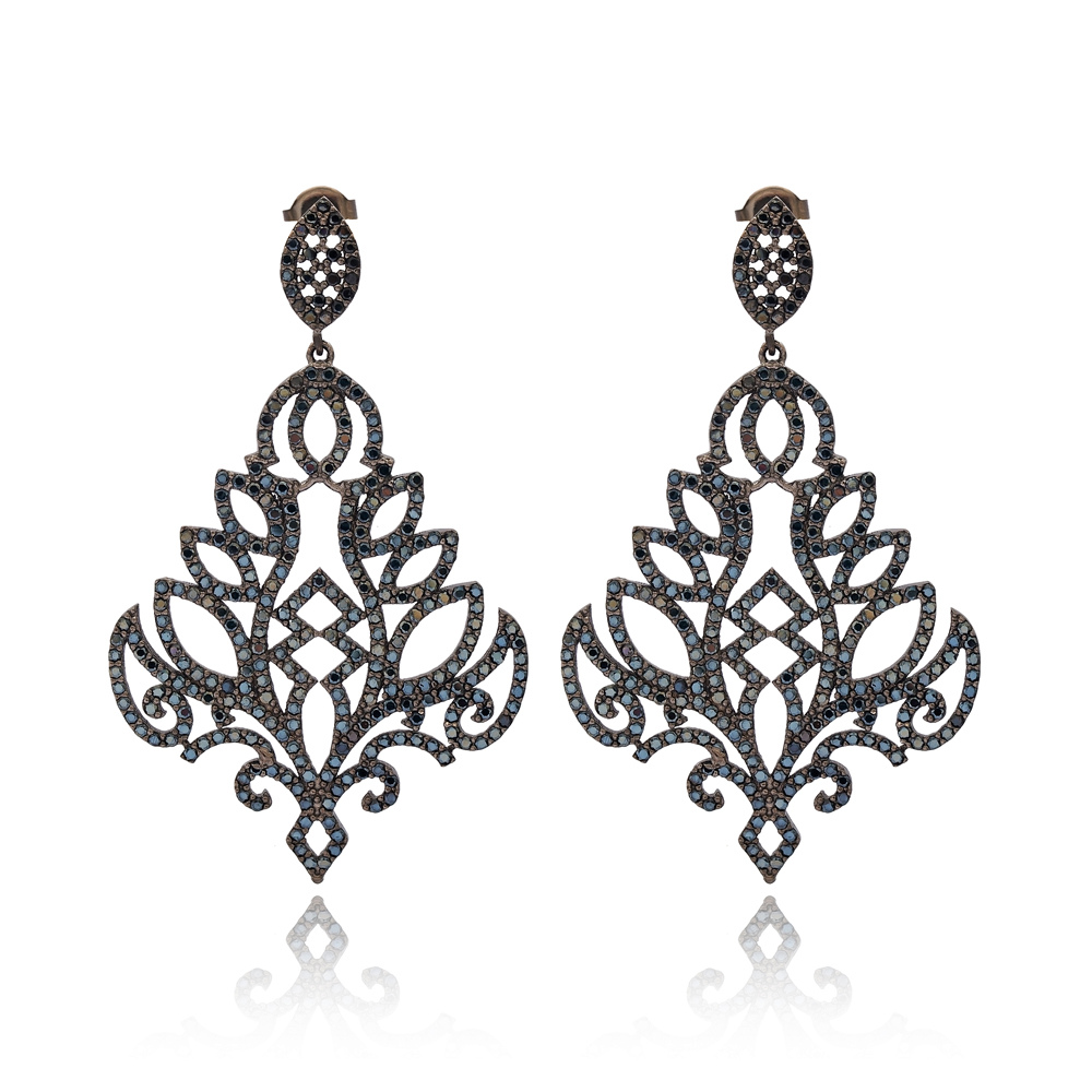 Sterling Silver Chandelier Earring Wholesale Handmade Turkish 925 Silver Sterling Jewelry