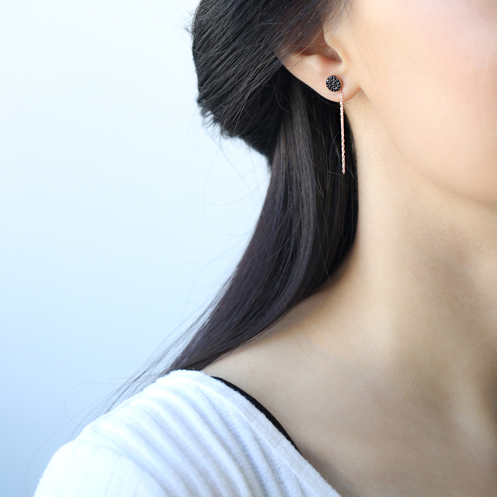 Push Back Ear Thread Earring Wholesale 925 Sterling Silver Chain Earrings