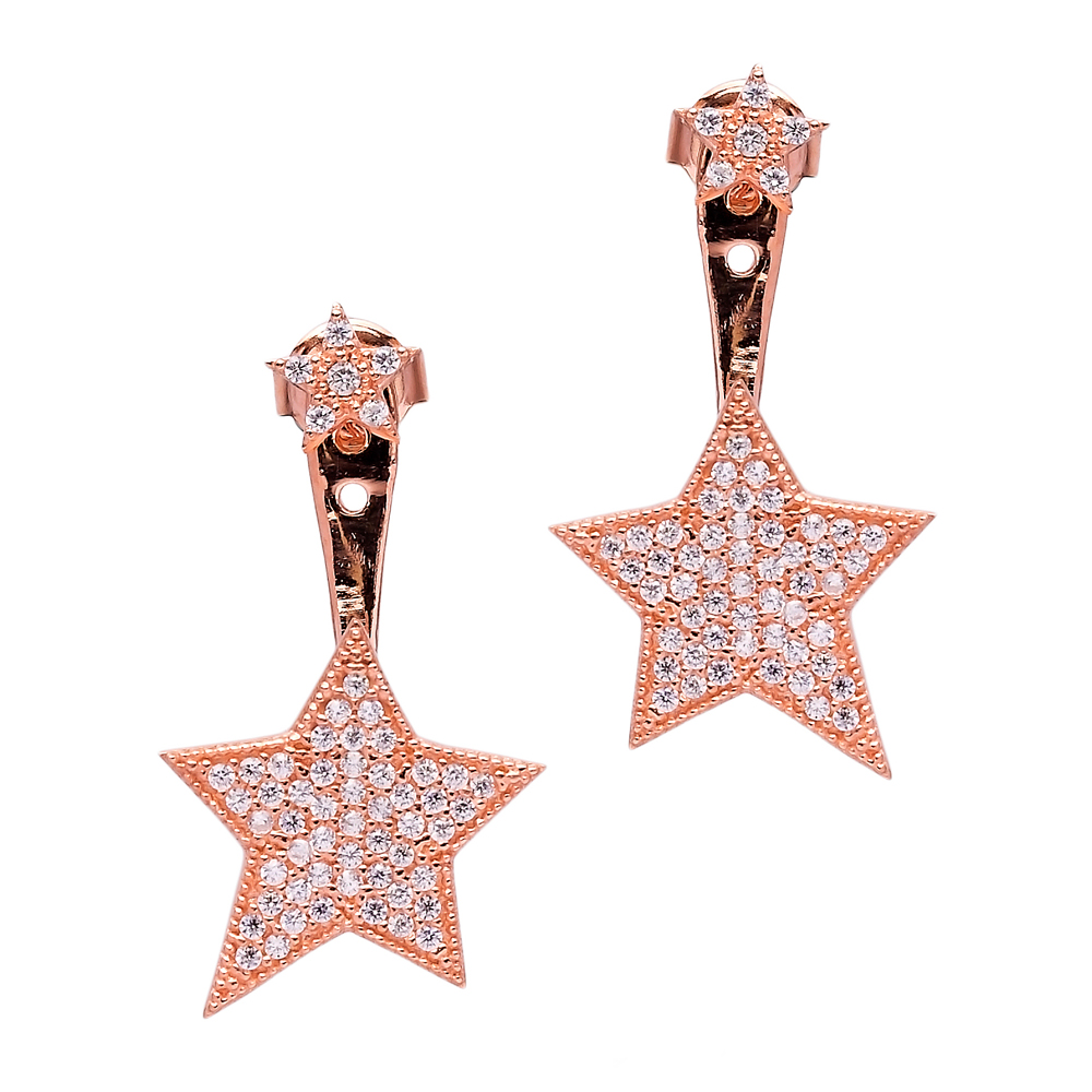 Ear Cuff Turkish Wholesale Handcrafted Star Silver Earring