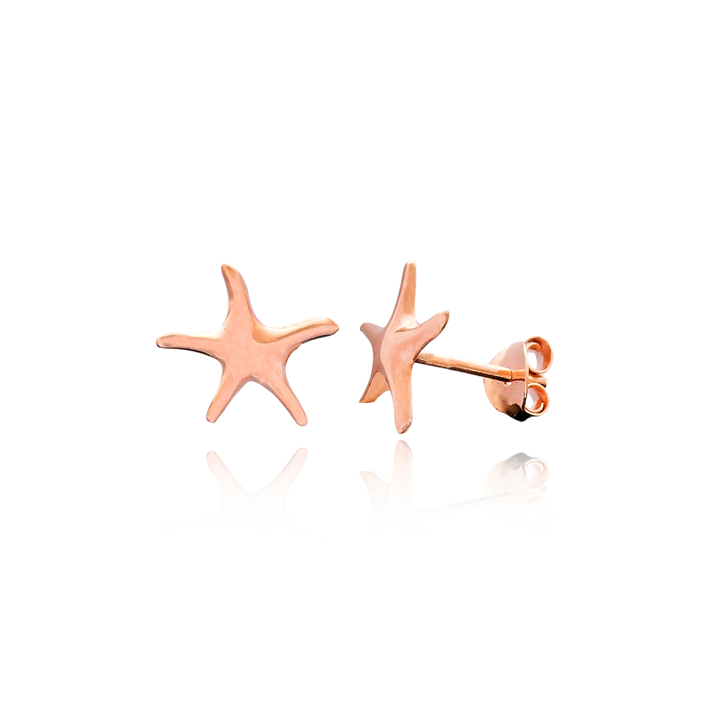 Stud Starfish Earrings Turkish Wholesale Sterling Silver Earring