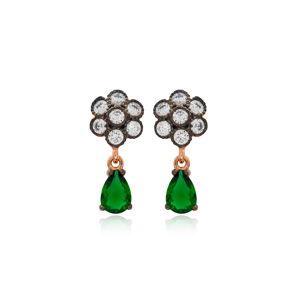 Elegant Earring Turkish Wholesale Handmade 925 Sterling Silver Jewelry