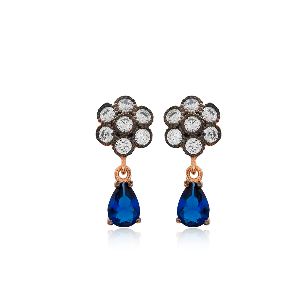 Elegant Earring Turkish Wholesale Handmade 925 Sterling Silver Jewelry