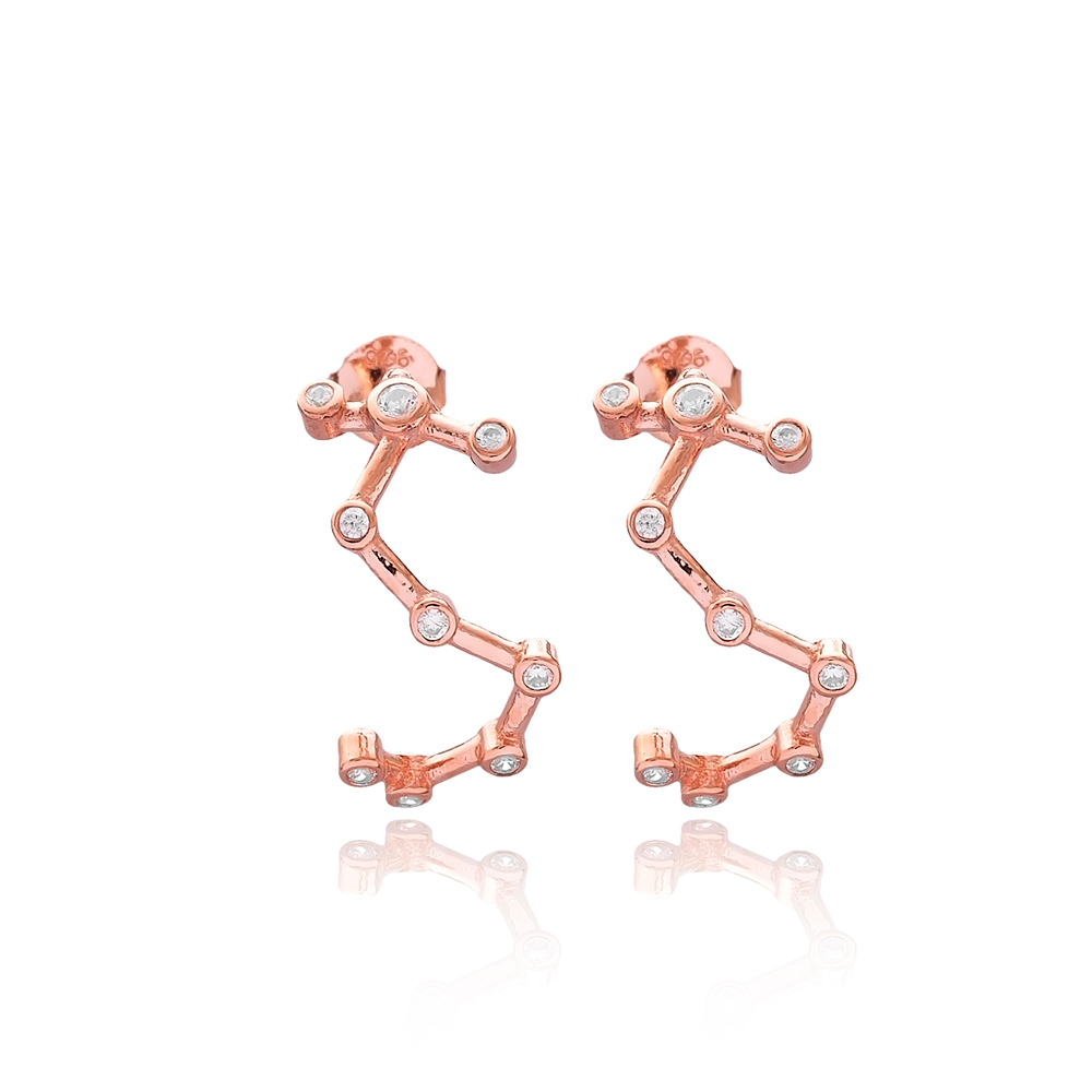 Scorpio Astrology Sign Zodiac Constellation Wholesale 925 Sterling Silver Earring
