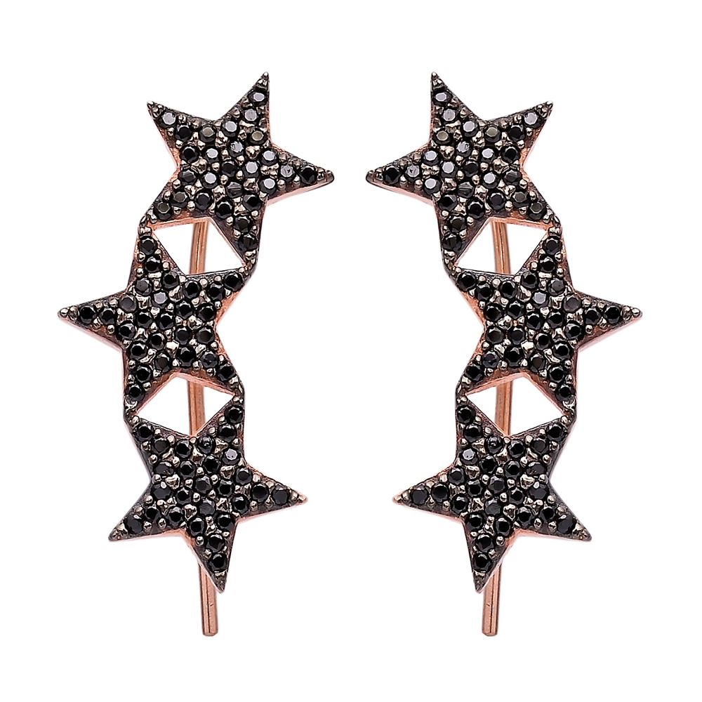 Ear Cuff Turkish Wholesale Handcrafted Star Silver Earring