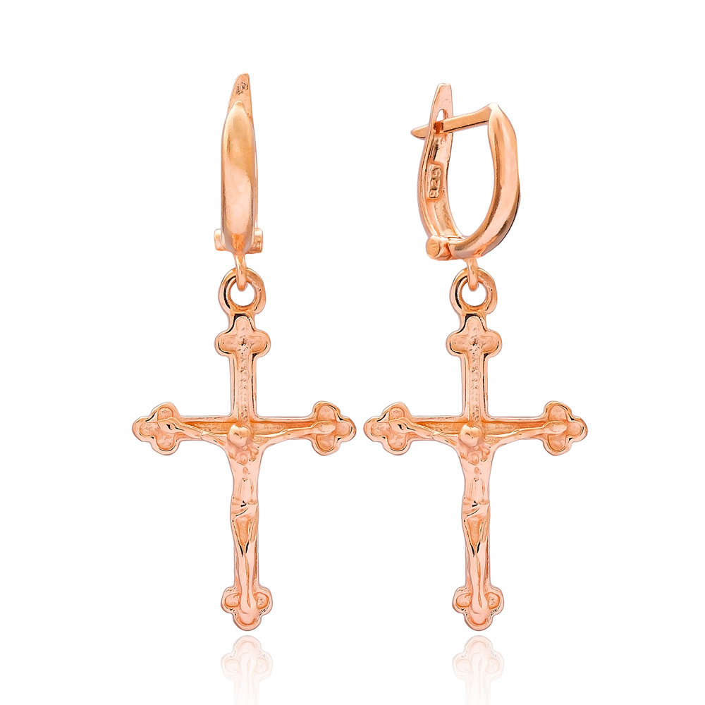 Silver Cross Earring Handmade Sterling Silver Wholesale Handcrafted Earring