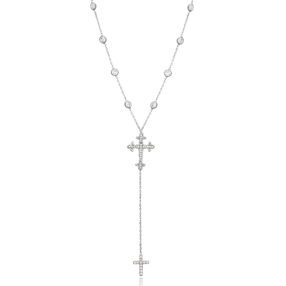 Silver Cross Design Pendant Wholesale 925 Sterling Silver Jewelry