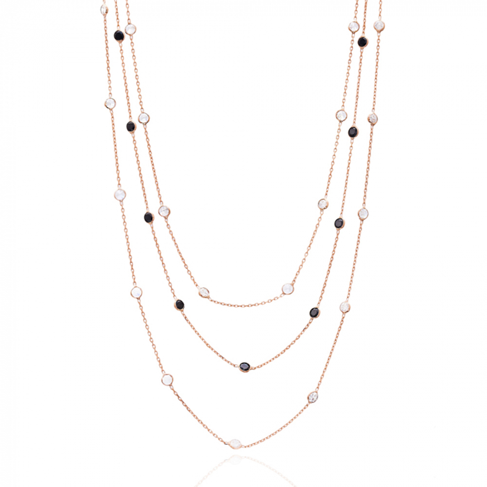 Minimalist Design Turkish Wholesale Handcrafted Silver Zirconia Stone Necklace