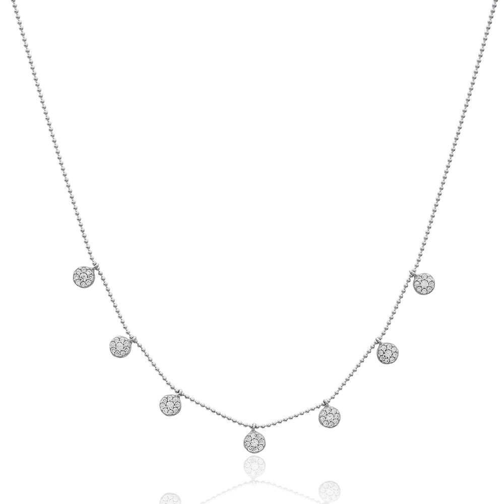 Minimalist Design Turkish Wholesale Handcrafted Silver Zirconia Stone Necklace