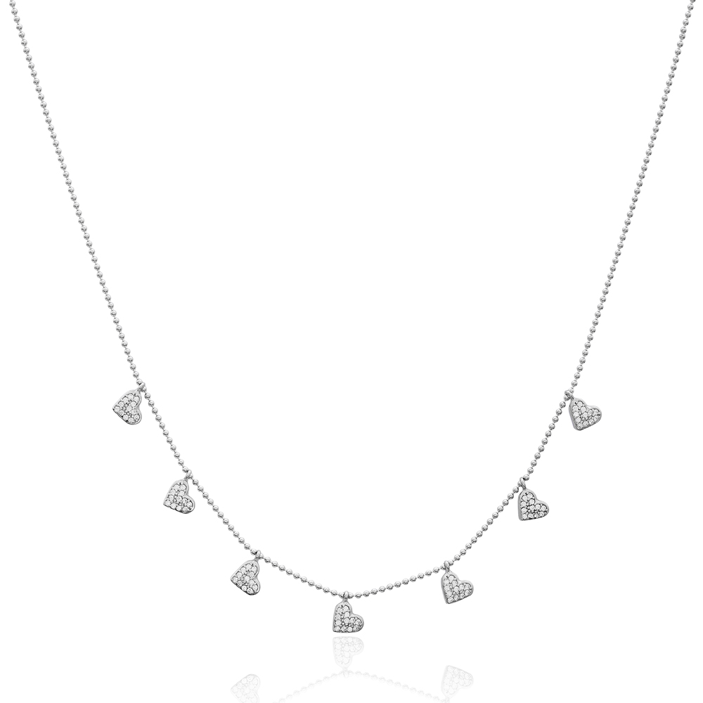 Minimalist Design Turkish Wholesale Handcrafted Silver Zirconia Stone Necklace