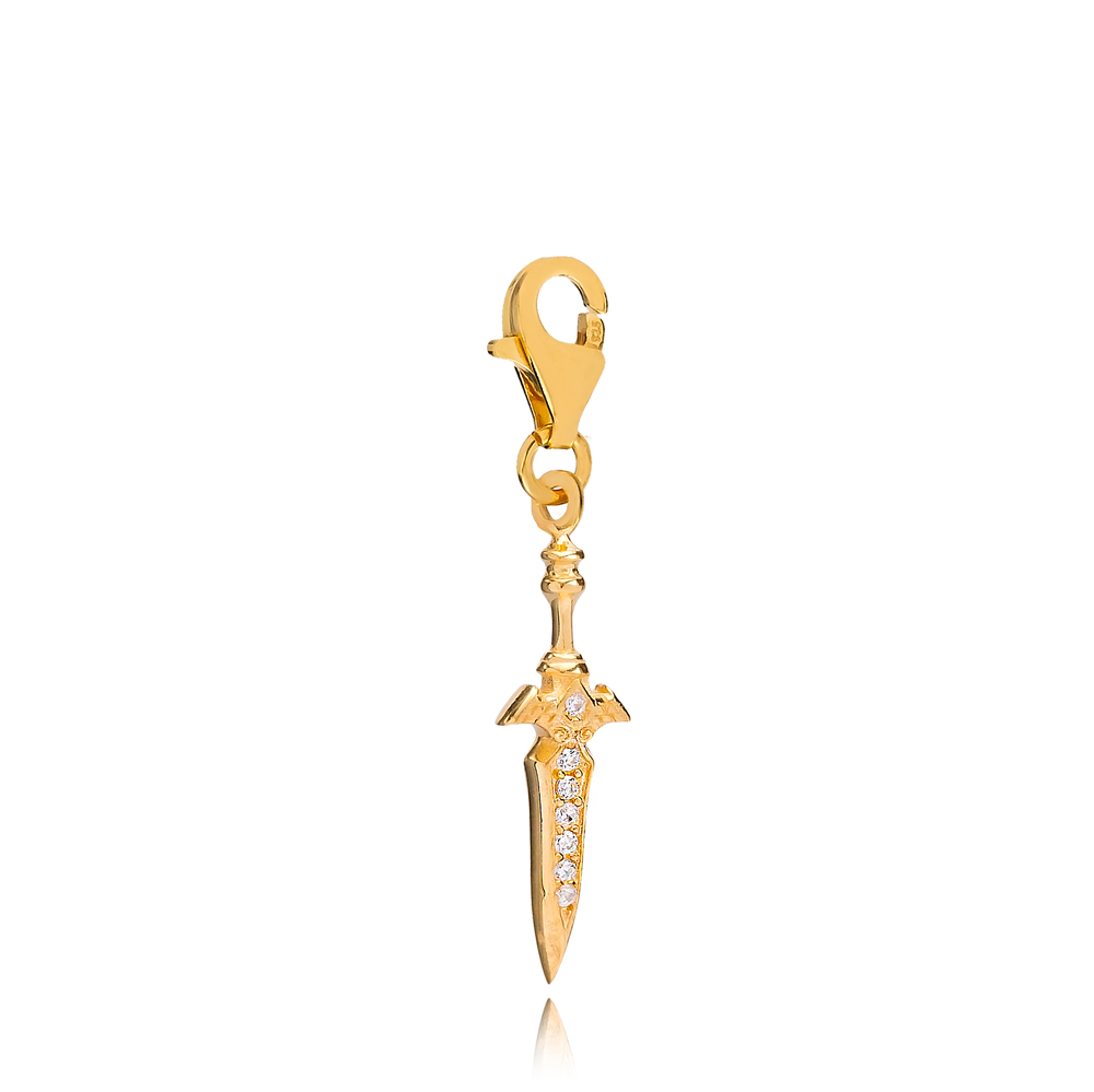 Dagger Charm Wholesale Handmade Turkish 925 Silver Sterling Jewelry