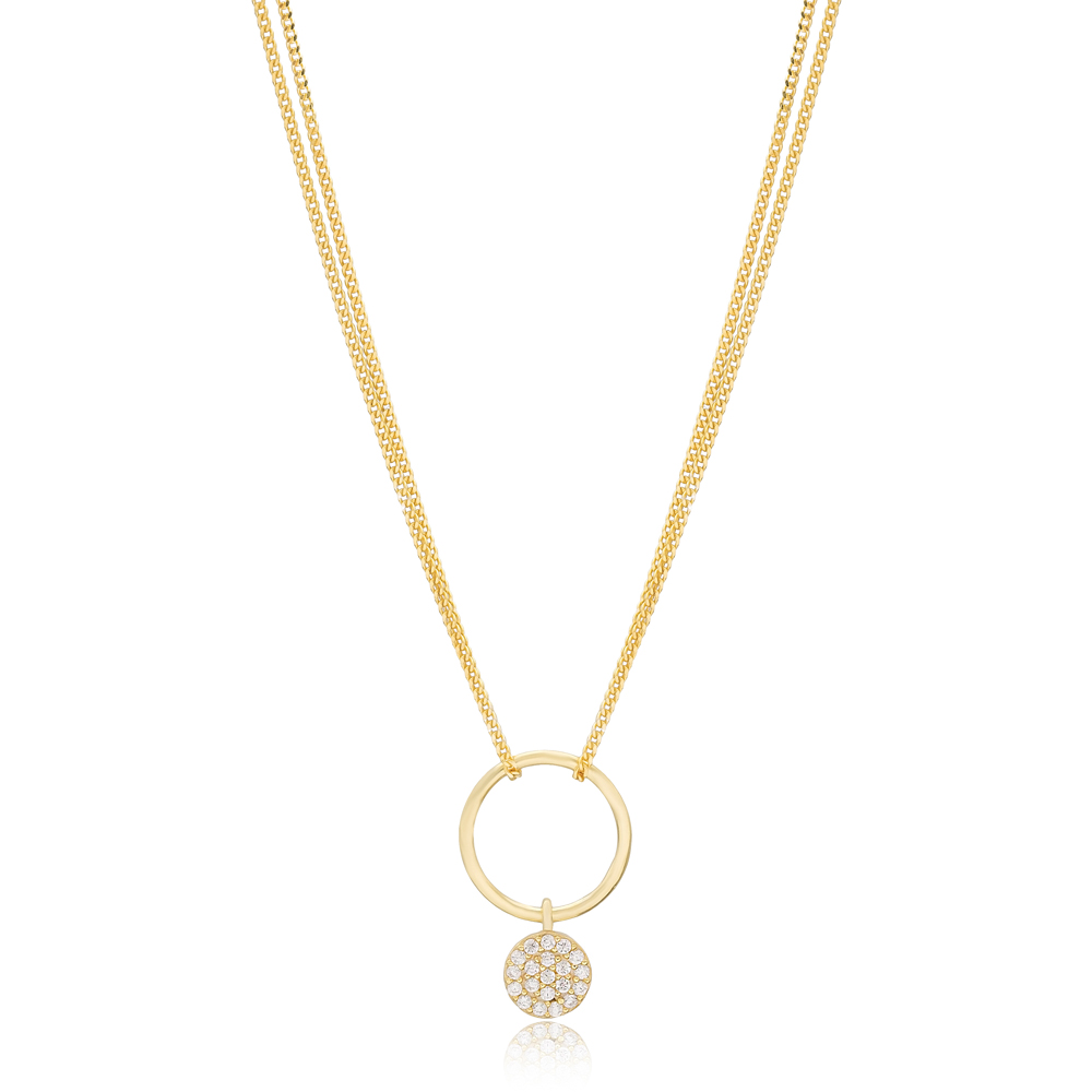 Round Design Hollow Choker Necklace Handmade 925 Sterling Silver Turkish Wholesale Jewelry