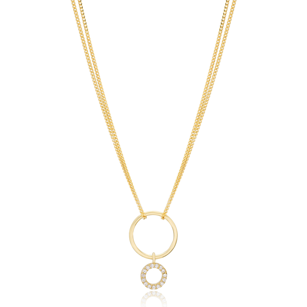 Hollow Design Round Choker Necklace Pendant 925 Sterling Silver Turkish Wholesale Jewelry