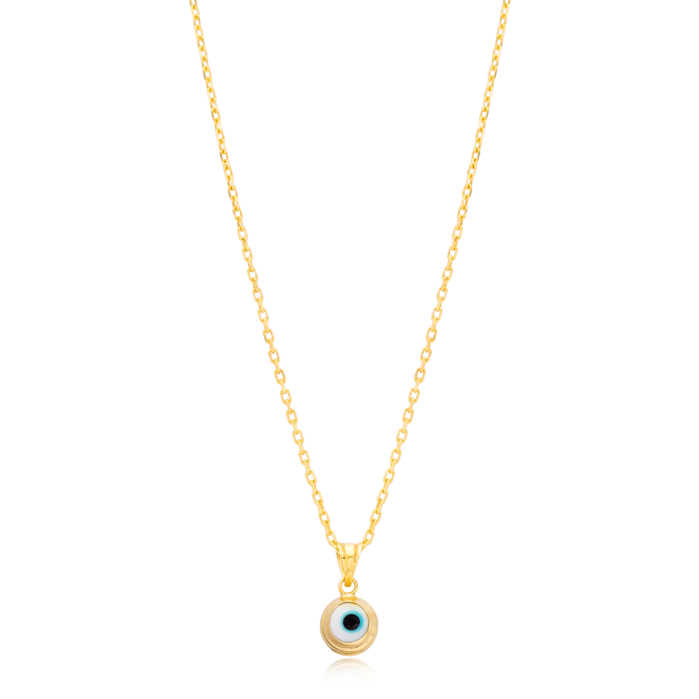 Fashionable Evil Eye Charm Necklace Wholesale Turkish 925 Sterling Silver Jewelry
