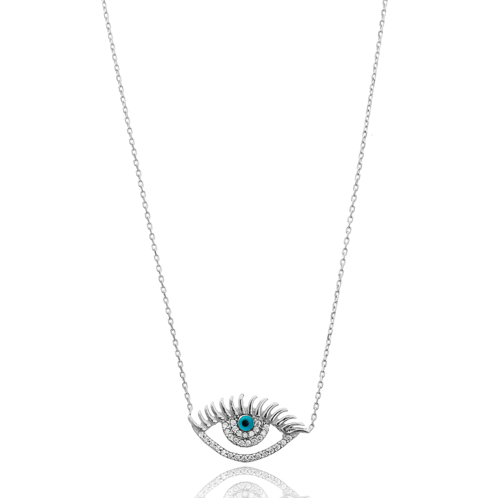 Evil Eye Charm Wholesale Handmade Turkish 925 Silver Sterling Necklace