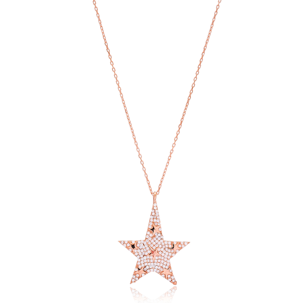 Star Charm Necklace Wholesale Handmade 925 Silver Sterling Jewelry
