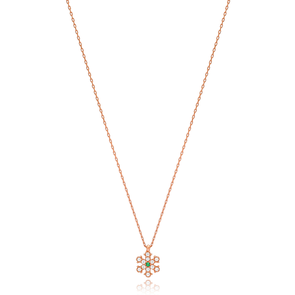 Minimalist Snowflake Design Pendant Wholesale Handmade 925 Sterling Silver Jewelry