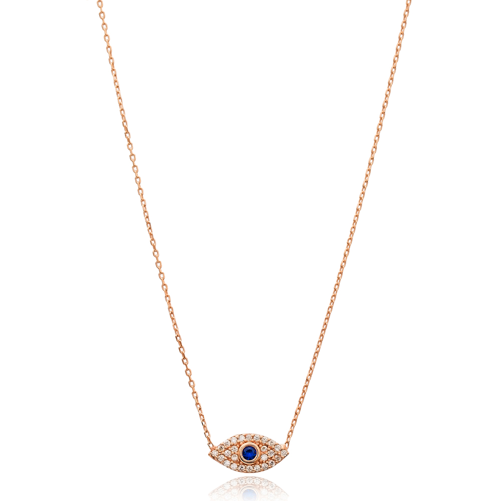 Evil Eye Charm Wholesale Handmade Turkish 925 Silver Sterling Necklace