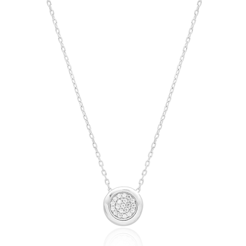 Fashion Round Design Turkish Wholesale 925 Sterling Silver Jewelry Pendant