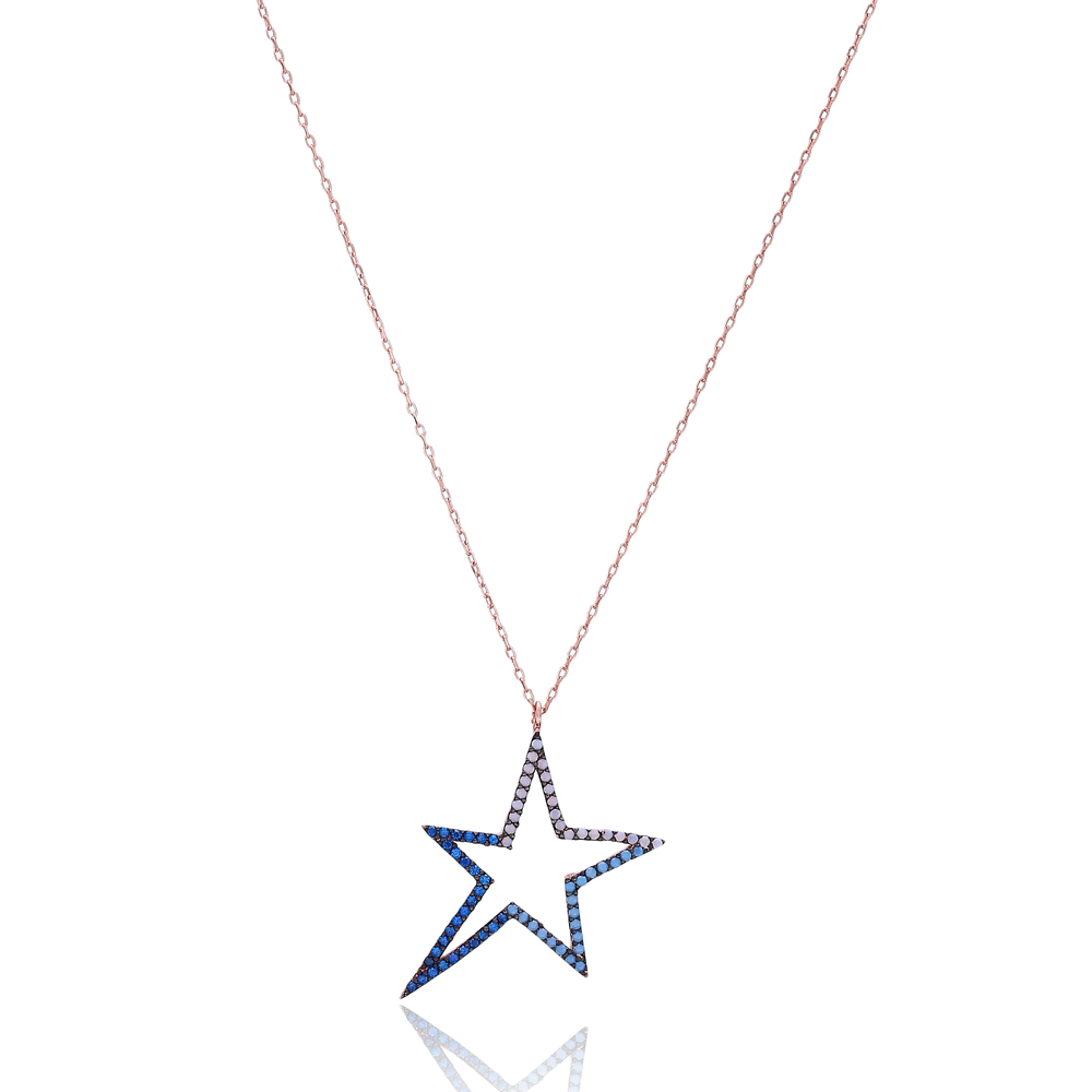 Minimalist Star Design Turkish Wholesale 925 Sterling Silver Charm Pendant