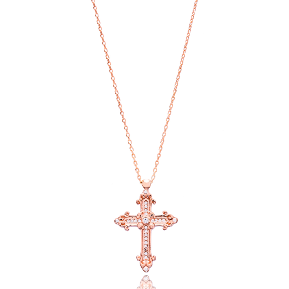 Cross Fashion Design Pendant Turkish Wholesale 925 Sterling Silver