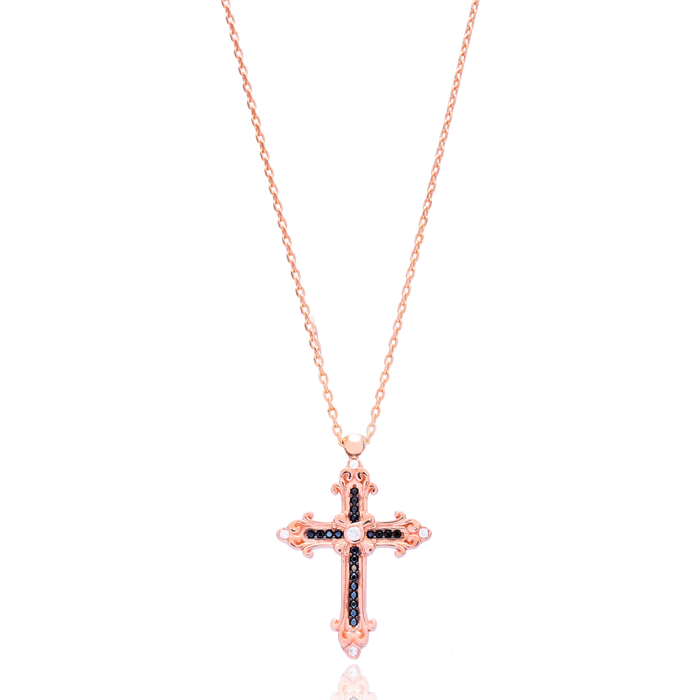 Cross Fashion Design Pendant Turkish Wholesale 925 Sterling Silver