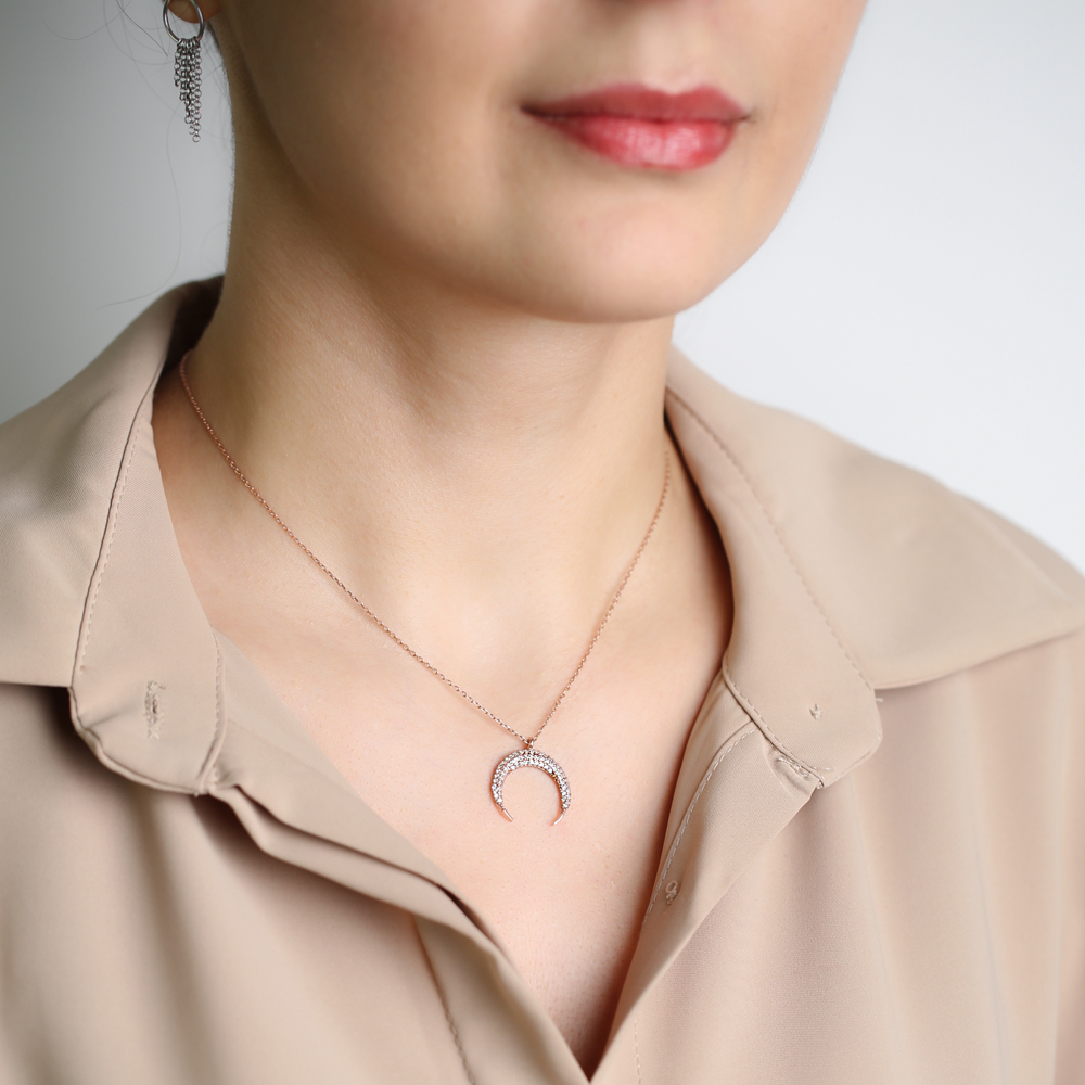 Moon Design Pendant Turkish Wholesale Silver Jewelry Pendant