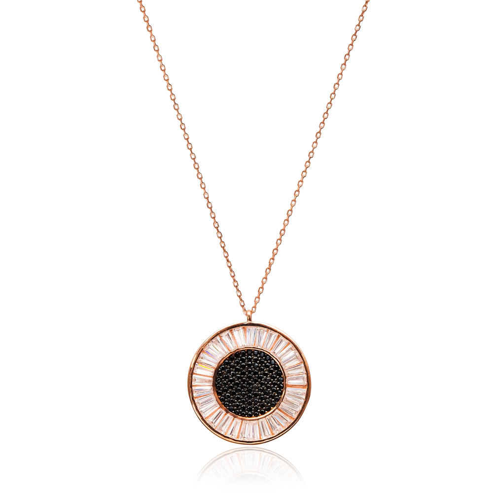 Minimalist Design Round Pendant In Turkish Wholesale 925 Sterling Silver