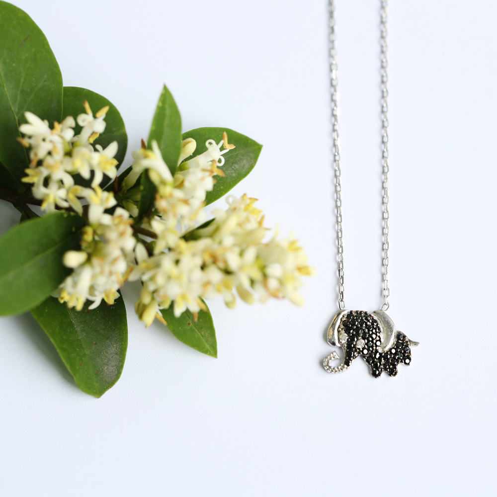 Minimalist Elephant Design Pendant Turkish Wholesale Sterling Silver Jewelry Pendant