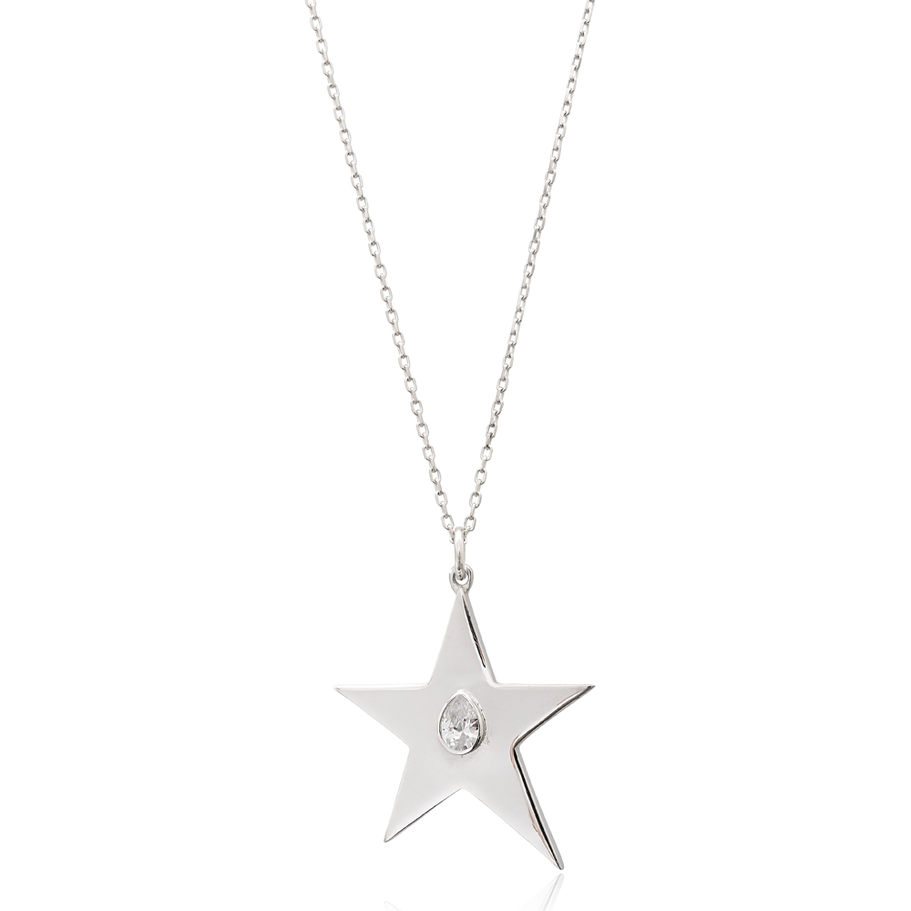 Star Design Turkish Wholesale Sterling Silver Jewelry Pendant