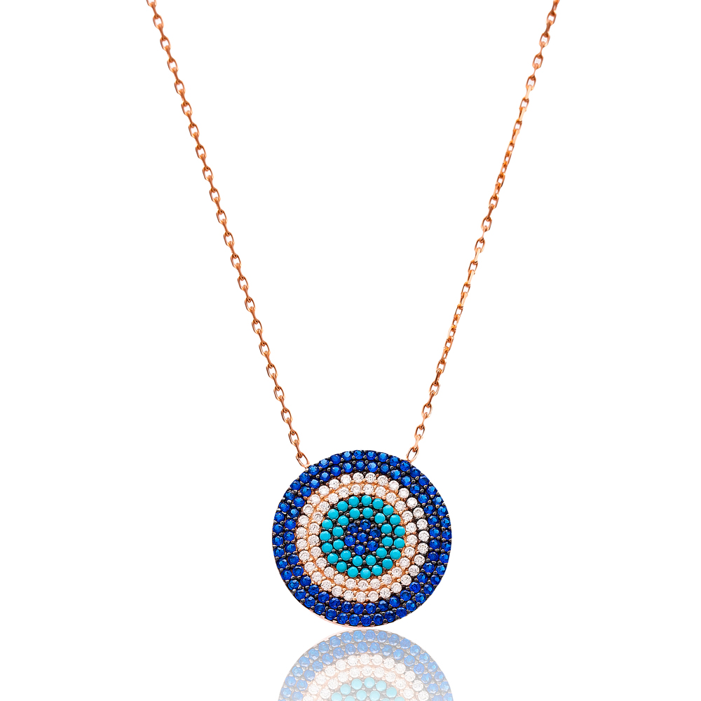 Evil Eye Pendant Turkish Wholesale Sterling Silver Jewelry