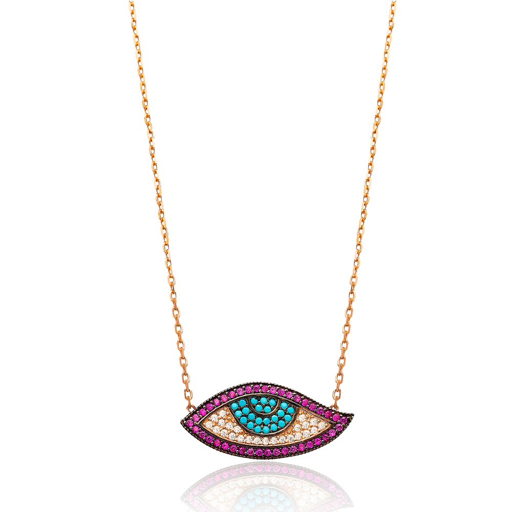 Silver Eye Pendant In Turkish Wholesale 925 Sterling Silver