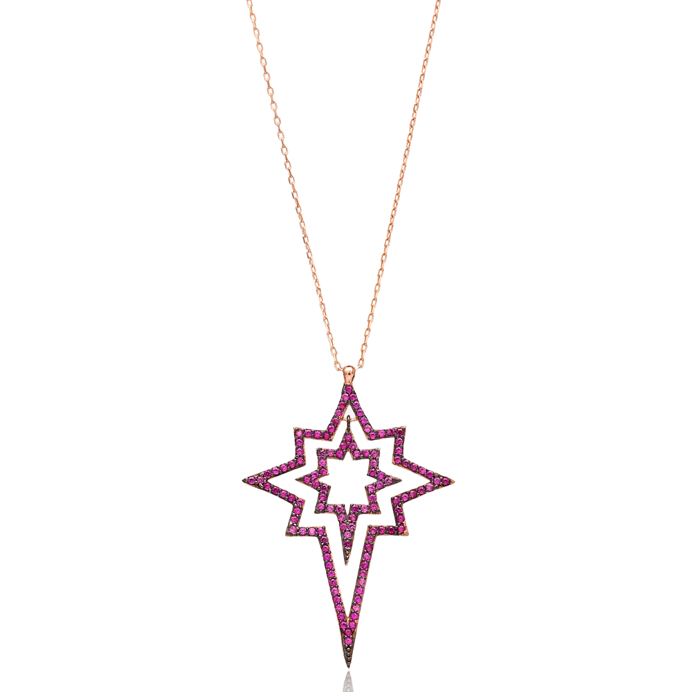 Pole Star Pendant In Turkish Wholesale 925 Sterling Silver