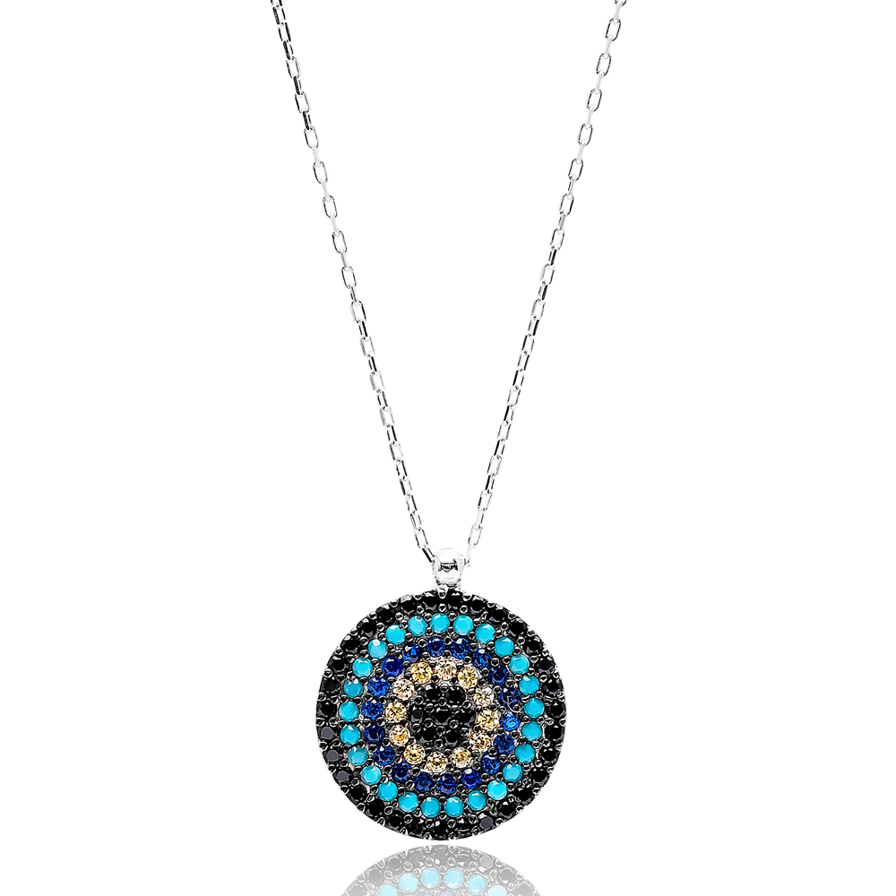 Evil Eye Turkish Wholesale Handmade  925  Sterling Silver  Pendant