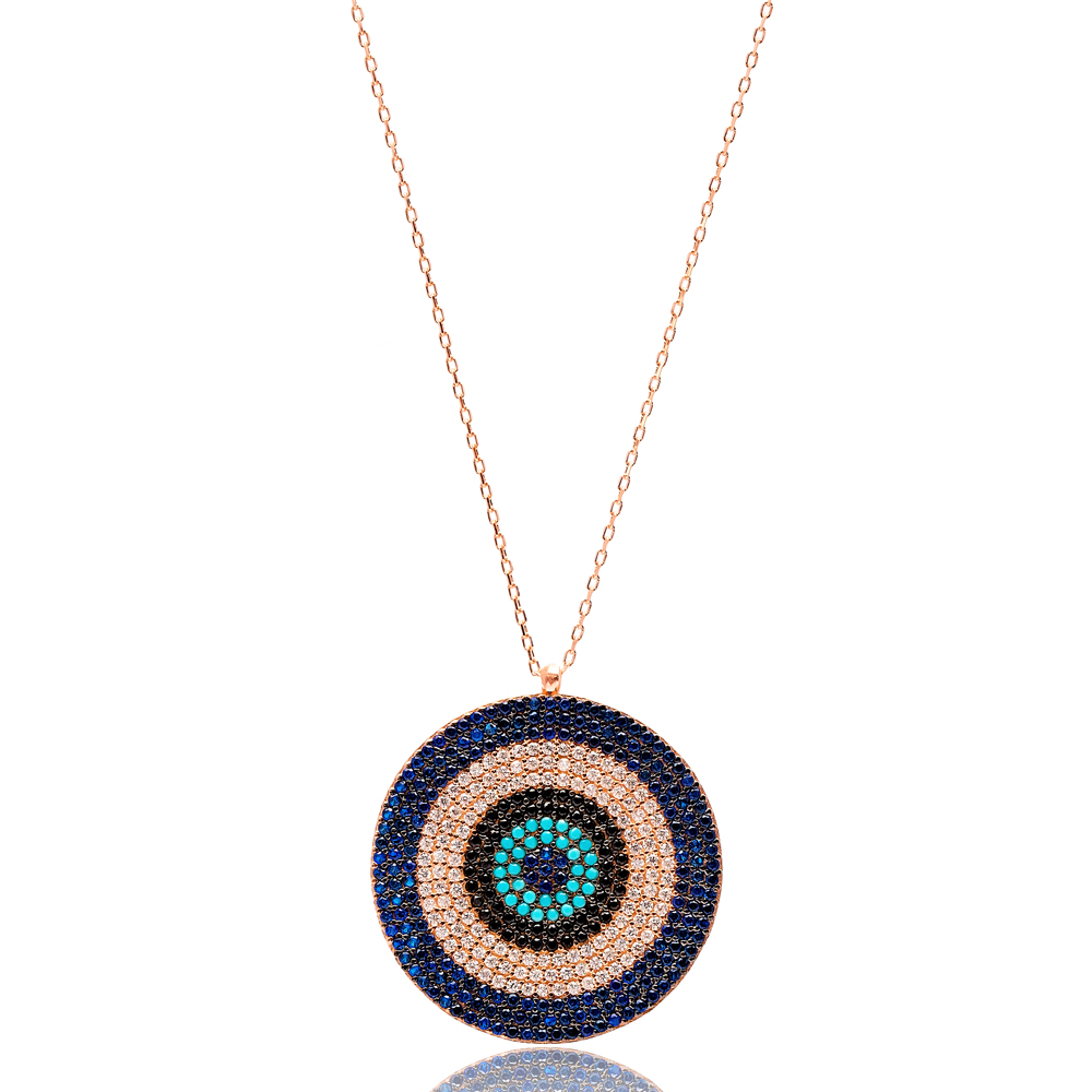 Evil Eye Design Turkish Wholesale Handmade  925  Sterling Silver  Pendant