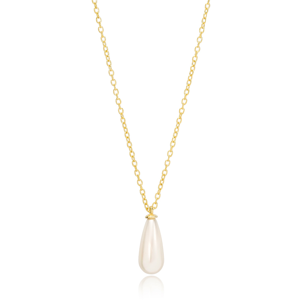 Drop Shape Pearl Charm Pendant Wholesale 925 Sterling Silver Jewelry