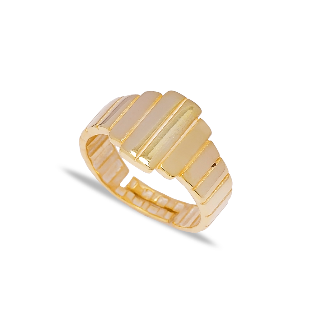 Trendy Design Adjustable Ring Turkish Wholesale 925 Sterling Silver Jewelry
