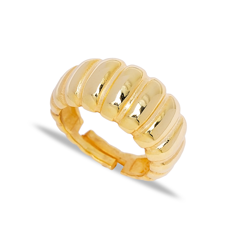 Minimalist Design Adjustable Ring Turkish Wholesale 925 Sterling Silver Jewelry
