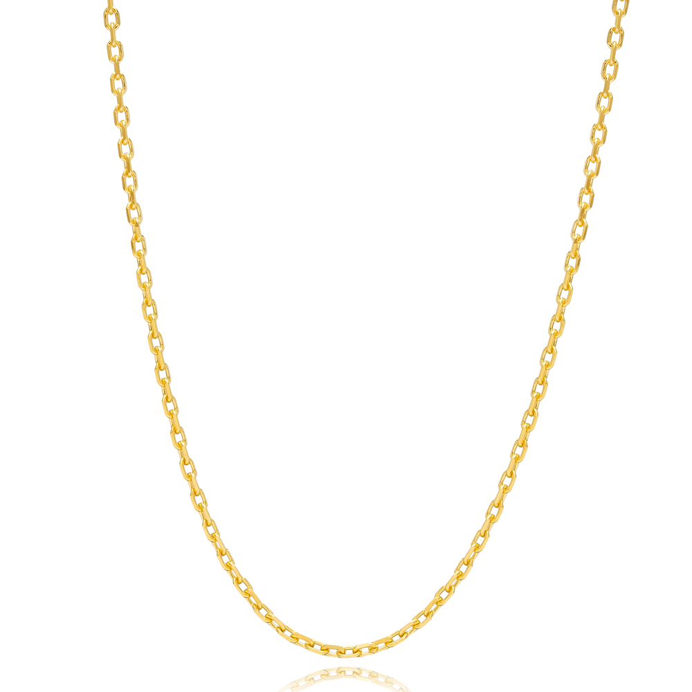 40 Force Gold Plated Chain Silver Necklace